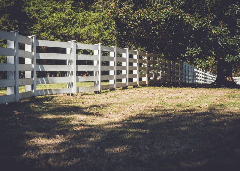 Split Rail Fence Staining detail