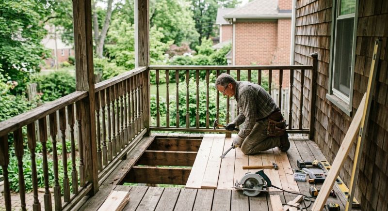 Wood Balcony Repair in Redmond, WA
